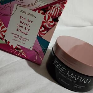 Josie Maran Peppermint Bark Whipped Body Butter 8 oz Whipped Argan oil NEW